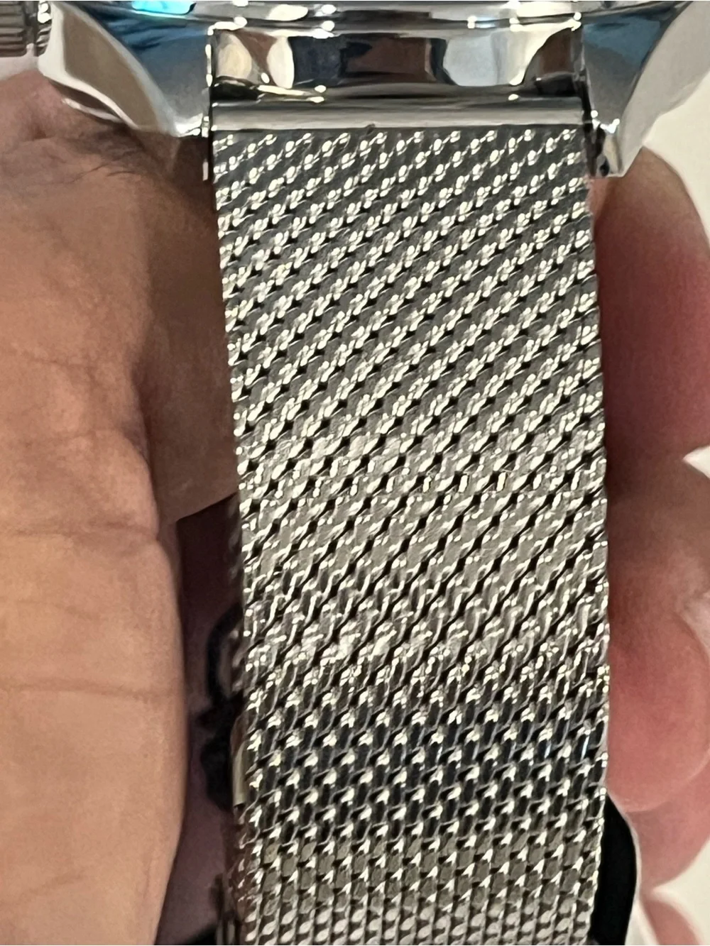 Kenneth Cole Blue Dial Silver Mesh Bracelet Men's Watch 44mm Quartz NWT